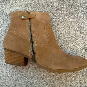Sofft suede ankle boots, 7-7.5, New
